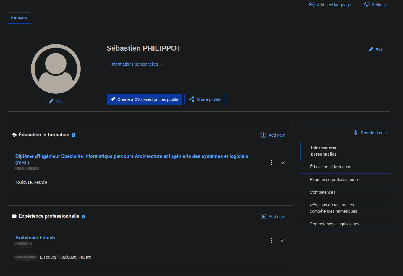 Profil Europass