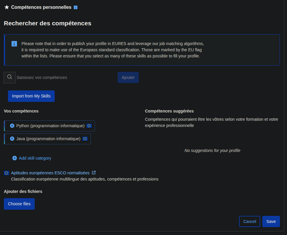 Profil Europass